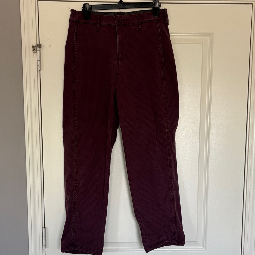 Lee Women's Dark Red Straight Leg Jeans